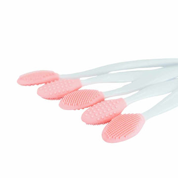 Peeling Silikonbürste mit zwei Seiten - rosa