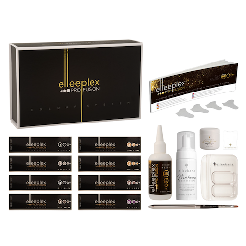 Elleebana Elleeplex ProFusion FULL TINT Kit für Augenbrauen & Wimpern, inkl. Werkzeuge & Anleitung. Blashy Shop