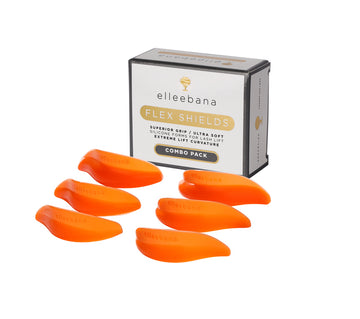 Schachtel mit Elleebana Flex Shields - Extreme Lift CC-Curl (S, M, L) auf einem weißen Hintergrund. Blashy Shop