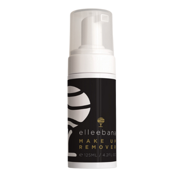 Elleebana Make-up-Entferner 125ml (ölfrei) mit schwarzem Etikett und weißem Pumpspender. Blashy Shop