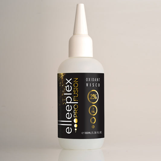 Eine weiße Flasche Elleebana Elleeplex Profusion Creme Oxydant 2%, 100ml für Wimpern und Augenbrauen. Blashy Shop