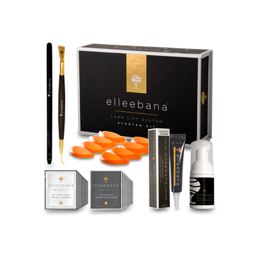 Elleebana STARTER KIT ONE SHOT Wimpernlifting 15er enthält Werkzeuge, Lösungen, Applikatoren und Schaumreiniger. Blashy Shop