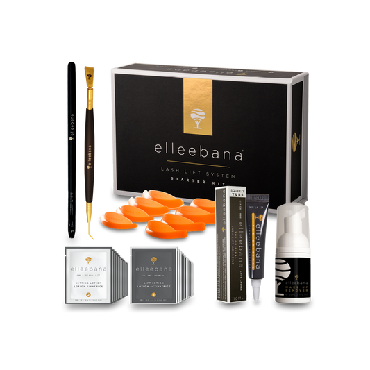 Elleebana STARTER KIT ONE SHOT Wimpernlifting 15er enthält Werkzeuge, Lösungen, Applikatoren und Schaumreiniger. Blashy Shop