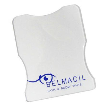 Klare rechteckige Elleebana Safety Wimpernfärbetool-Must-Have Mischpalette für Wimpern & Brauen mit blauem Augenlogo. Blashy Shop