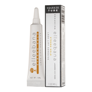 Elleebana Lash Lift Kleber in der Tube, starker Halt, 10ml, Wimpernlifting Kleber, weiße Verpackung mit oranger Schrift. Blashy Shop