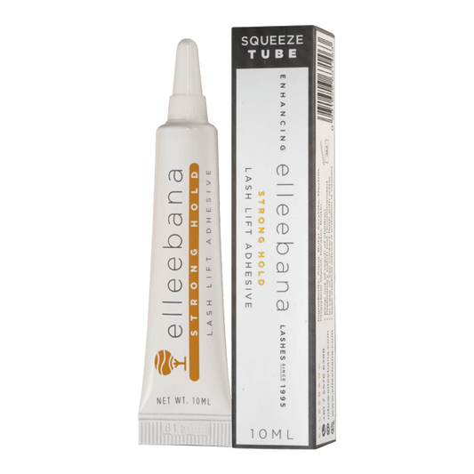 Elleebana Lash Lift Kleber in der Tube, starker Halt, 10ml, Wimpernlifting Kleber, weiße Verpackung mit oranger Schrift. Blashy Shop