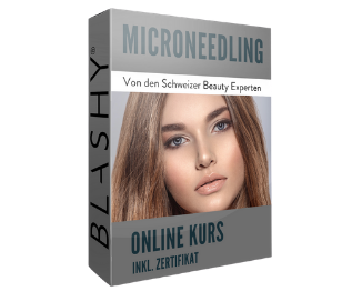 Produktbox für Lash&Brow Academy Online MICRONEEDLING Online Kurs inkl.. Zertifikat, Frau auf dem Cover. Blashy Shop