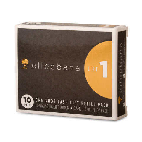 Eine Dose mit der Aufschrift Elleebana - Nur Lash Lift Lotion Nr. 1, 10er Pack für Wimpernlifting. Blashy Shop